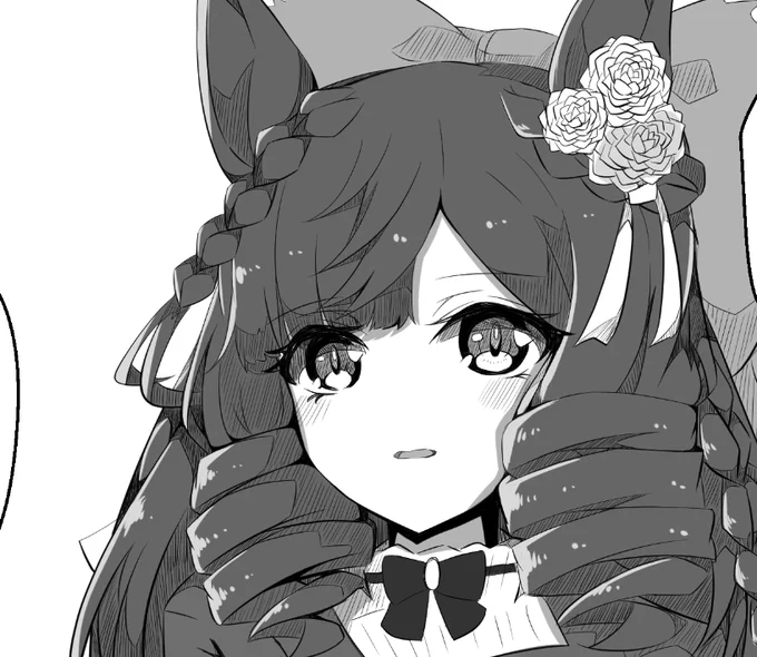 進捗報告代わりにモノクロでも顔が良すぎるお嬢です 