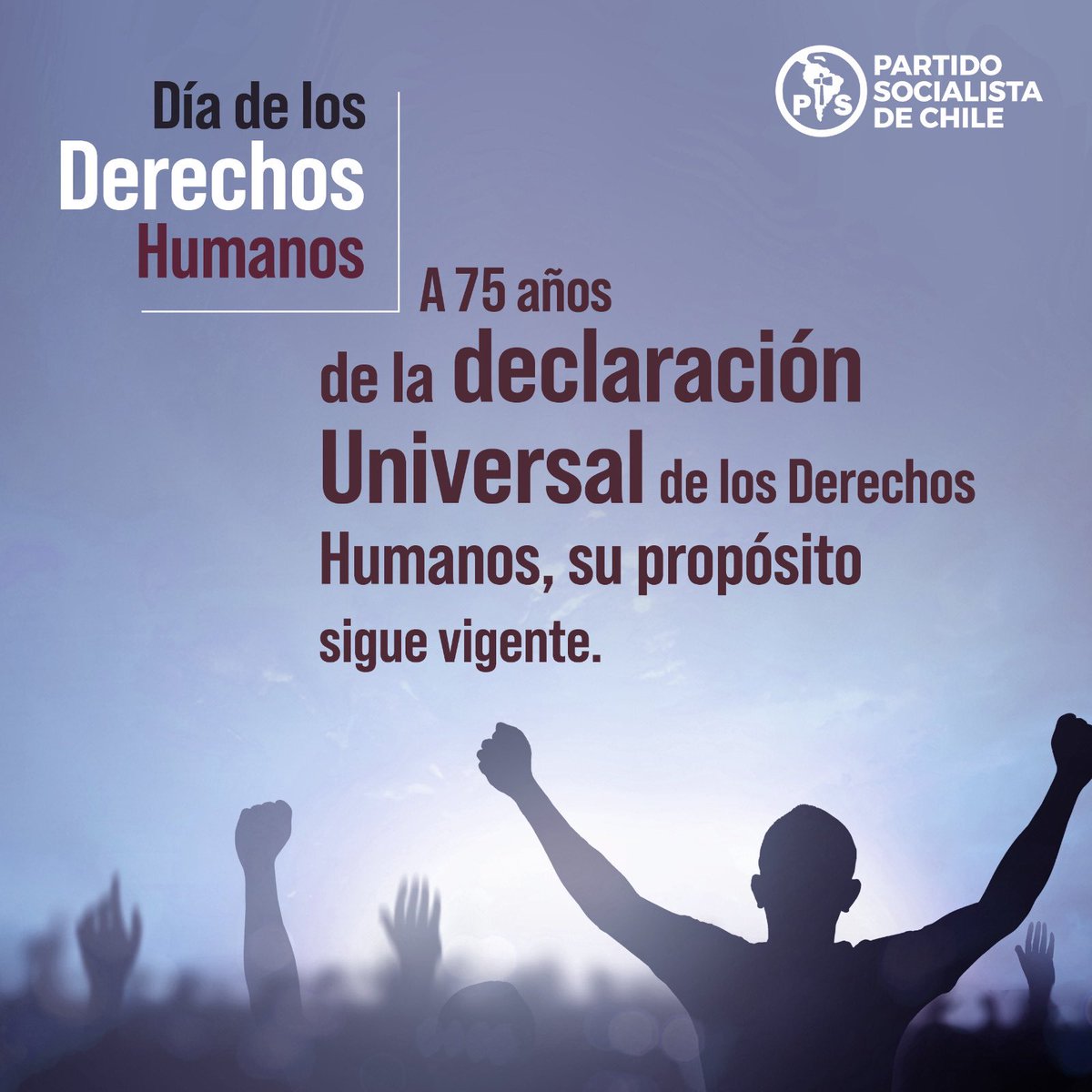 La Declaración Universal de los Derechos Humanos se firmó un día como hoy, hace 75 años: 

"Los seres humanos nacen libres en dignidad y derechos"

Reafirmamos nuestro compromiso con los principios que la inspiraron 🕊️ #DDHH