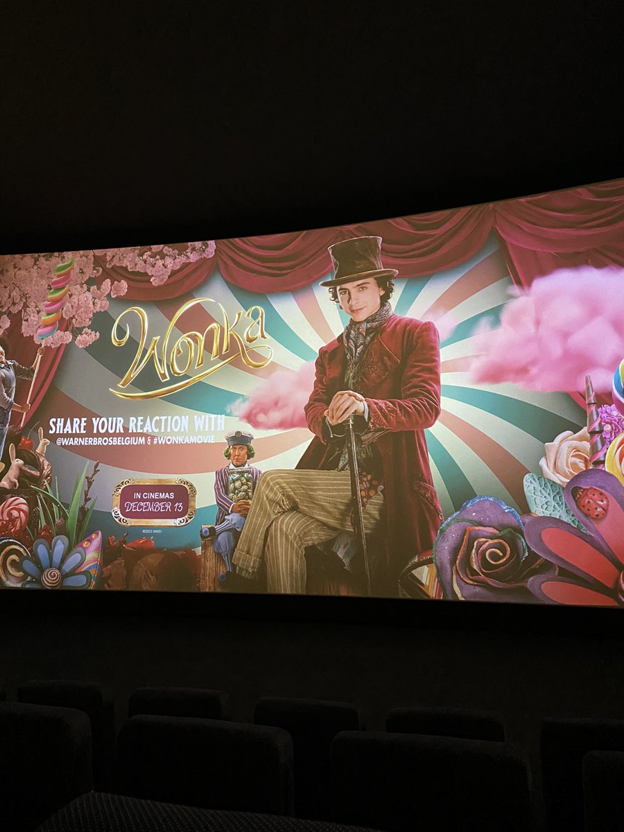 Thanks to the polite invite by @WarnerBrosBE I got to enjoy the premiere of #WonkaMovie yesterday. Amazing and magical experience and must see movie! 🤩
