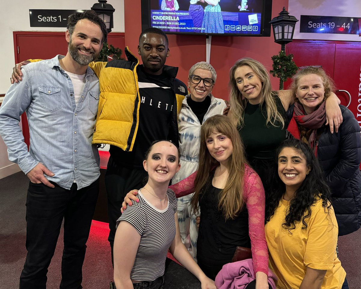 Delighted, grateful, amazed, proud, moved, inspired and more. Thank you, Cinderella <a href="/derbytheatre/">Derby Theatre</a> cast, plus those not in snap. Keep shining! ✨