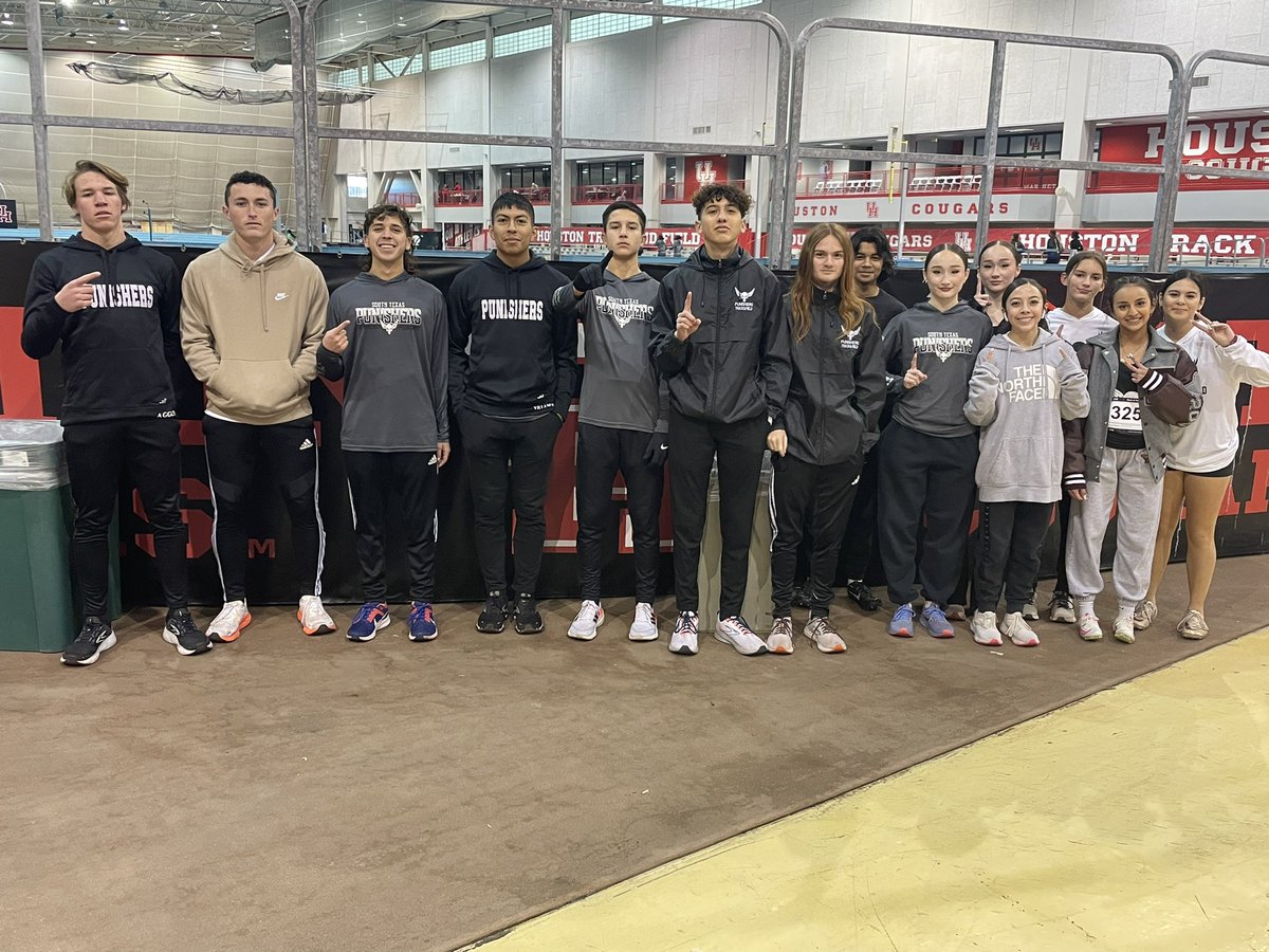 Punishers set to compete in the Fastrak High School Indoor Challenge today. Houston Tx… Let’s go… STXP 💪