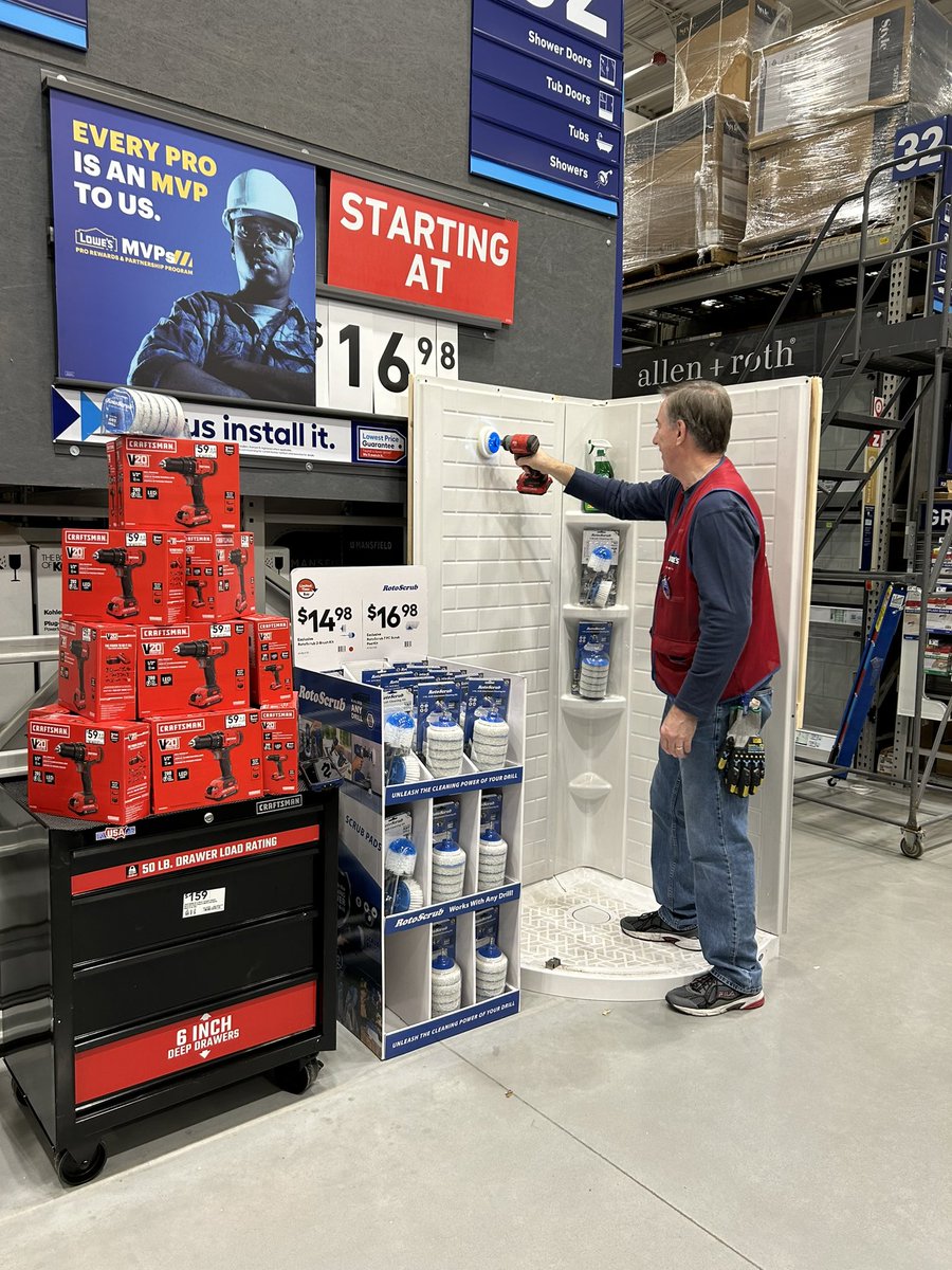 Corbin @ Lowe’s (@corbintfarr) on Twitter photo Plumbing CSA John is fired up to sell the Rotoscrub! <a href="/DustinCornell5/">Dustin Cornell</a> <a href="/BenitoKomadina/">Benito.Komadina@Lowes</a> #R1Demos Plumbing CSA John is fired up to sell the Rotoscrub! <a href="/DustinCornell5/">Dustin Cornell</a> <a href="/BenitoKomadina/">Benito.Komadina@Lowes</a> #R1Demos