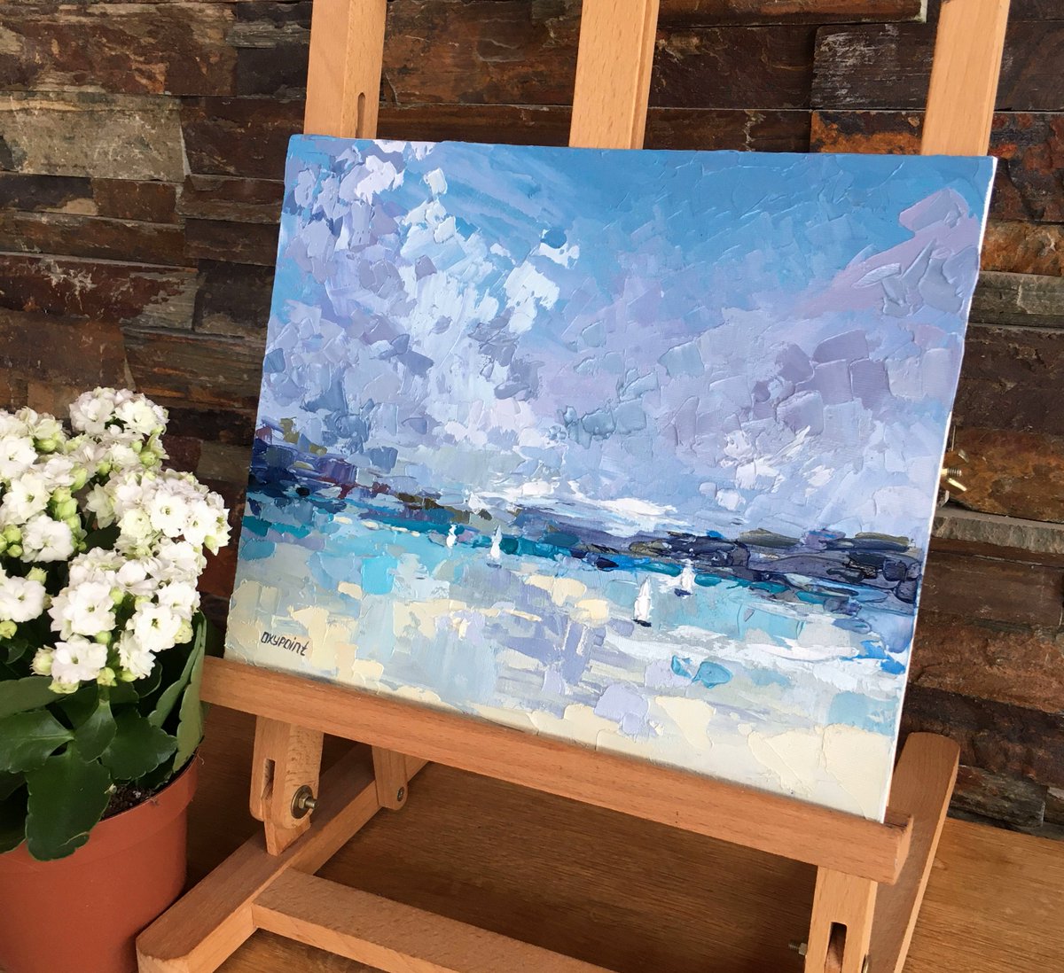 OXYPOINT_ART's tweet photo. "Sea breeze"
oil on canvas panel
30x24 cm (11.8 х9.4 in)
#art #artist #artstagram #artstudio #artwork #contemporaryart #contemporarypainting #fineart #modernart #oiloncanvas #oilpainting #painting
#impressionistart #impressionism #cloud #clouds #sea #seascape #abstract https://t.co/wYBeuiiJ2N