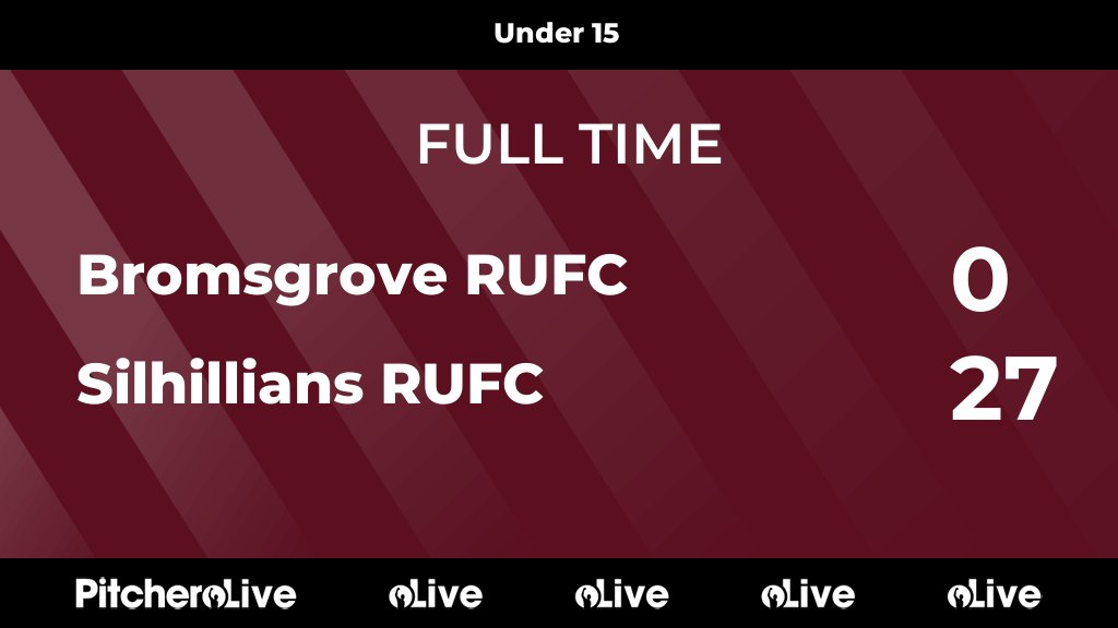 FULL TIME: Bromsgrove RUFC 0 - 27 Silhillians RUFC
#BROSIL #Pitchero
silhillians.com/teams/6195/mat…