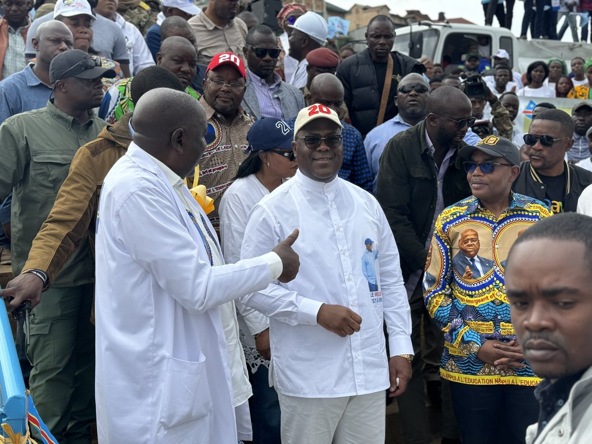 PatrickMuyaya's tweet image. #RDC : Au rendez vous du 20 décembre, le #SudKivu votera massivement pour le numéro 20.
C’est avec le sentiment d’une mission bien accomplie que le Président a pris par le lac la direction de #Goma dans le #NordKivu pour la suite de sa rencontre avec les congolais de cette partie…