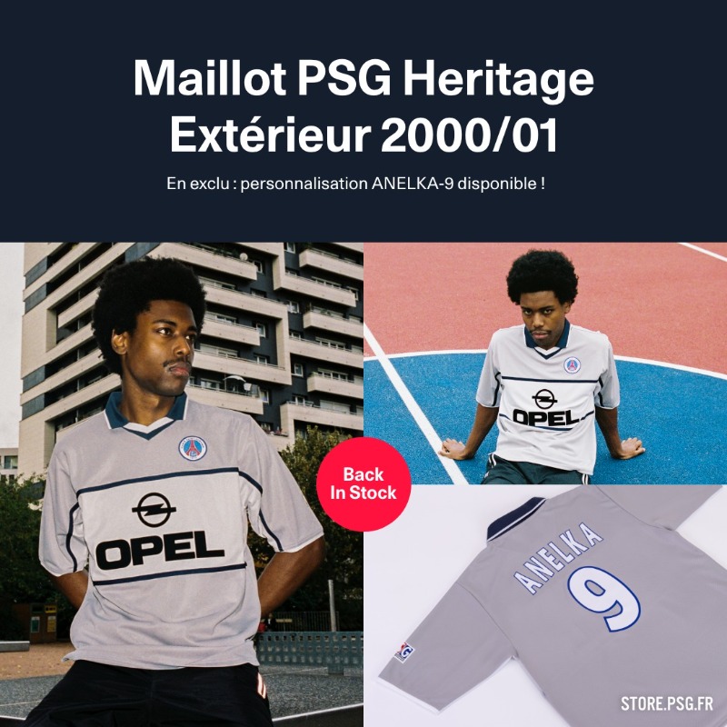 Nike PARIS SAINT-GERMAIN 2000-2001ユニフォーム Paris (PSG) Anelka #9 - Nike - 2000/2001 - HOME Kit | eBay