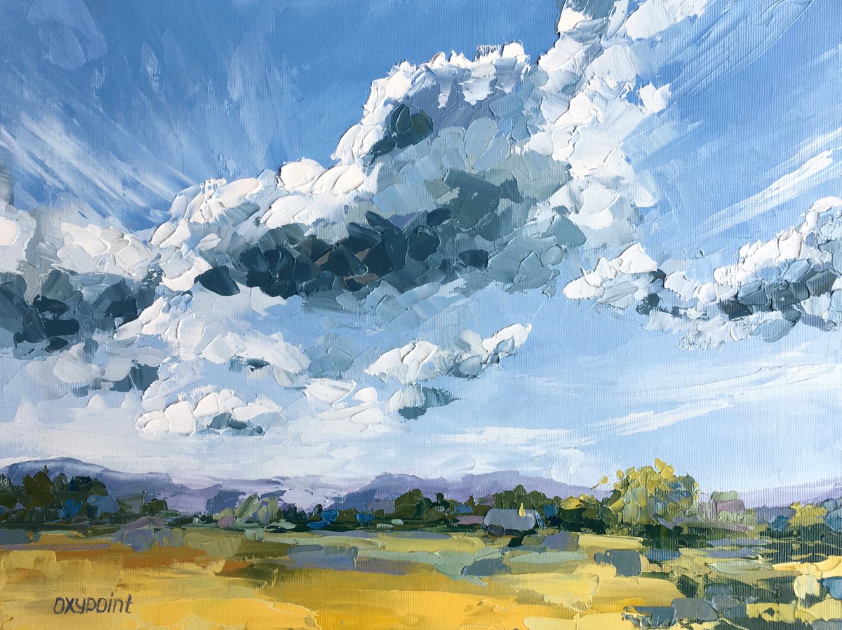 OXYPOINT_ART's tweet photo. "Cloud Drama"
oil on canvas panel
30x40 cm (11.8х15.7 in)
#art #artist #artstagram #artstudio #artwork #contemporaryart #contemporarypainting #fineart #modernart #oiloncanvas #oilpainting #painting #impressionistart #impressionism #cloud #clouds  #abstract https://t.co/kqHuAytvmL