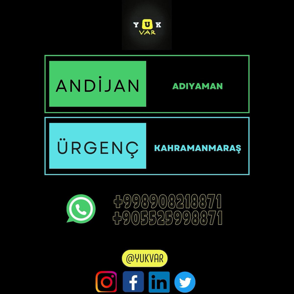 Yuklemelerimiz devam etmektedir.

✉️ cemildagli@yukvar.net
📞 +90552 599 88 71
📞+998 90 821 88 71

#Export #İmport #İhracat #İthalat #Lojistik #uluslararası #Balkanlar  #Europa #ortaasya #rusya #kazakistan
 #kırgızistan #tacikistan #iran #türkiye  #Komple #Parsiyel #yukvar