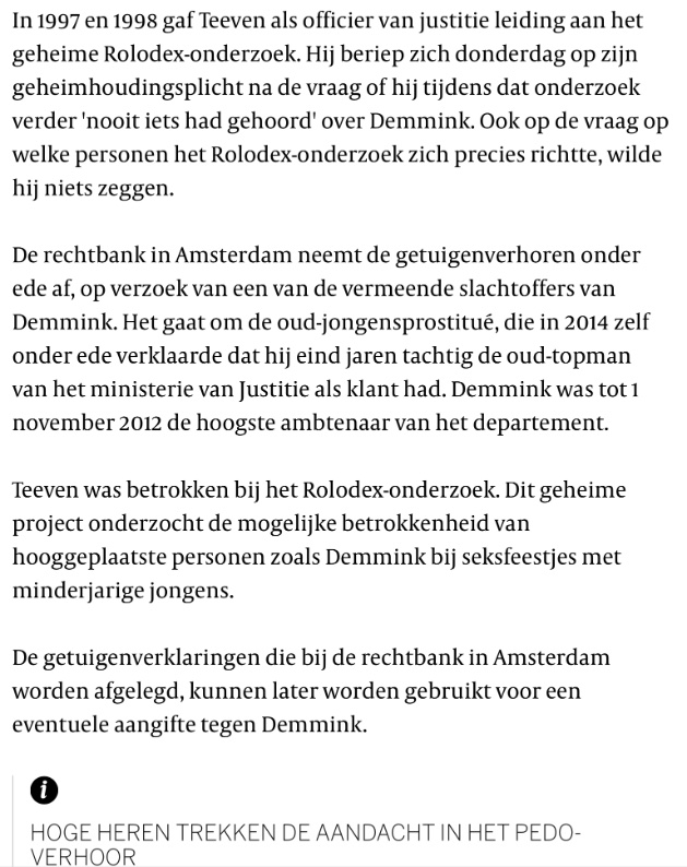 met_f's tweet image. Fred #Teeven ging in beroep tegen de beslissing van de rechtbank, die hem dwingt onder ede te getuigen over het #Rolodex onderzoek naar kindermisbruik onder hooggeplaatste ambtenaren. #Demmink #vvd #pedofielennetwerk #pedofiel