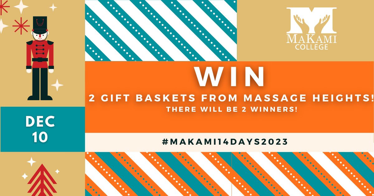 Jingle Merryweather here to tell you it's Day 10 of #makami14days2023! Today we’re excited to give away beautiful gift basket from Massage Heights <a href="/mh_canada/">Massage Heights</a> To enter: Like Massage Heights &amp; tell us your elf name!
Winner announced after 8pm. #Christmas #Contest #massageheights