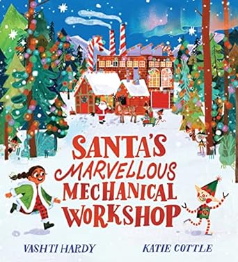 #SantasMarvellousMechanicalWorkshop by the wonderful @vashti_hardy & @KatieCottle_: my 5-year-old loves making things, and rightly loved this! I mean, it has ELFBOTs, what more can you ask for? (2/5)