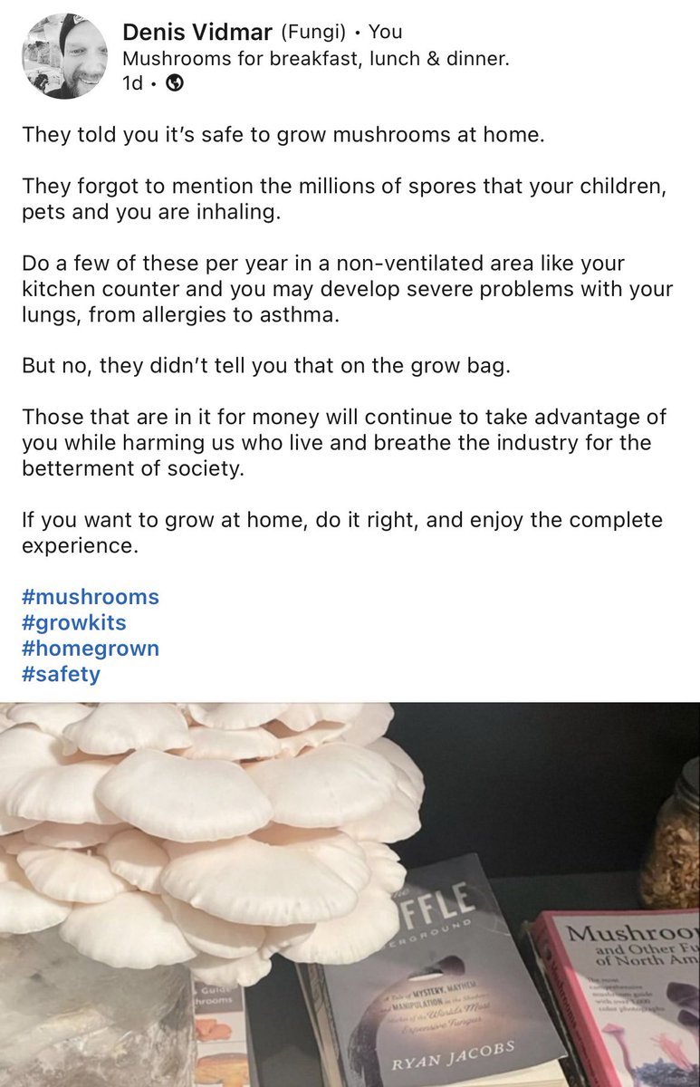 Growing #mushrooms at home.