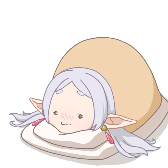 SilkArch's tweet photo. ぬくぬくオフトゥンから引きずり出されるフリーレン様描いた https://t.co/bG1CDb8b4E