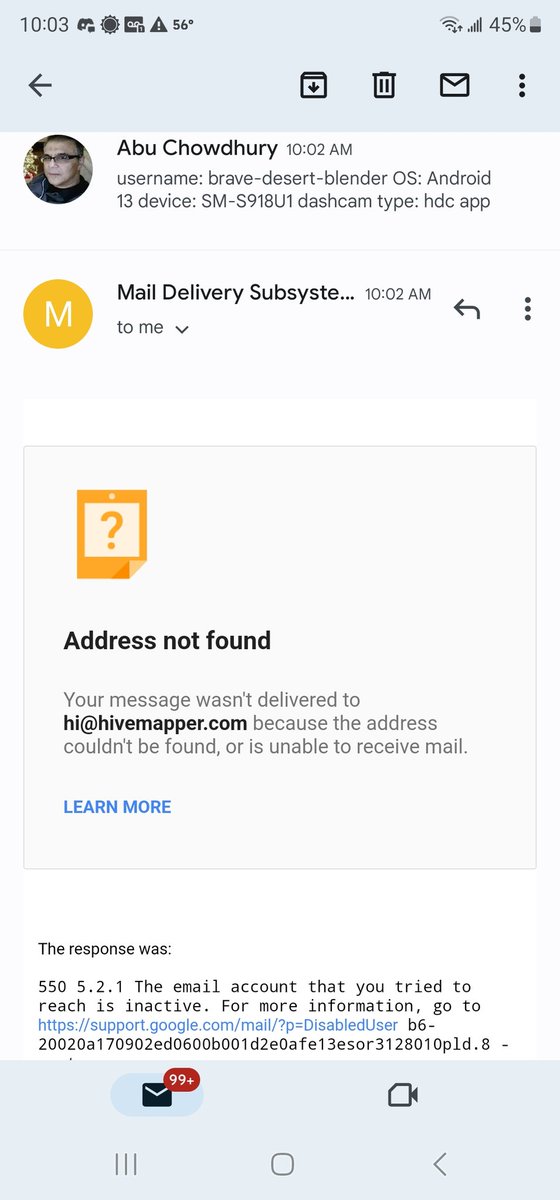 achowdhu's tweet photo. @Hivemapper Not able to upload images. No image queue on the phone. Support email is not working. https://t.co/x127pl8Gj7