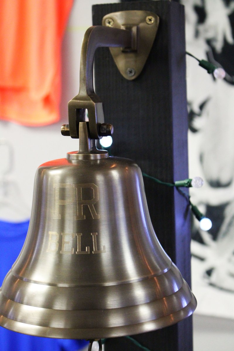 🔔 It’s a runderful life. Any time a bell rings a runner gets their PR!!! Come in store today to ring our Personal Record bell! :) 
#running #run #PR #holidays #holidayshopping #fitnesssports