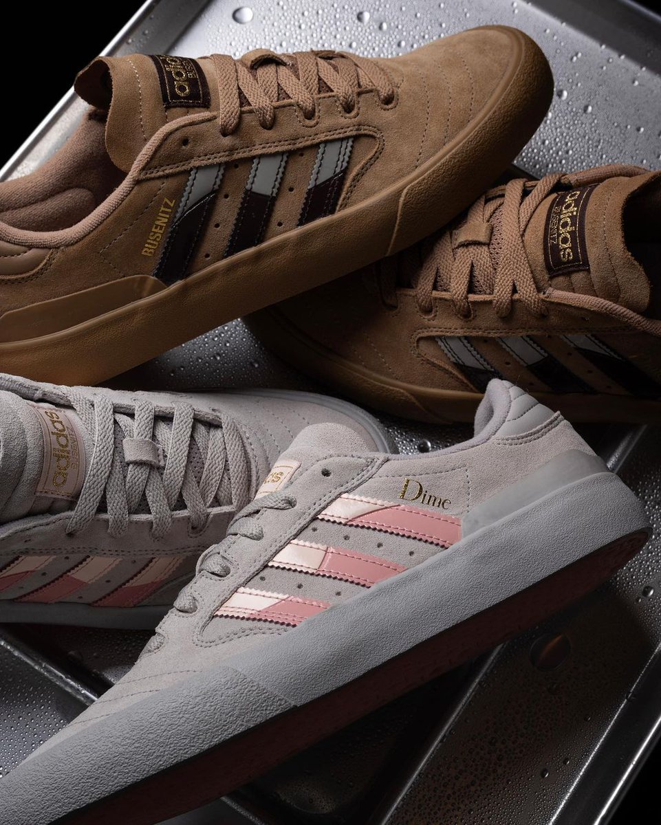 thedropdate's tweet photo. DIME X adidas Skateboarding team up to create two colourways of the fan favourite BUSENITZ. Dropping tomorrow morning. 

Release details - https://t.co/plVBy63FDj

#adidas #dime #busenitz https://t.co/SQDENBp1VF