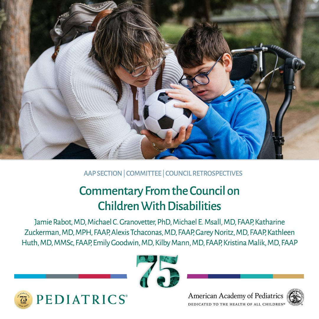 In this #AAPPeds75 retrospective, the @AmerAcadPeds Council on Children With Disabilities reflects on how the field of developmental and behavioral pediatrics has evolved over the last 75 years: bit.ly/4abrbA8 #Pediatrics