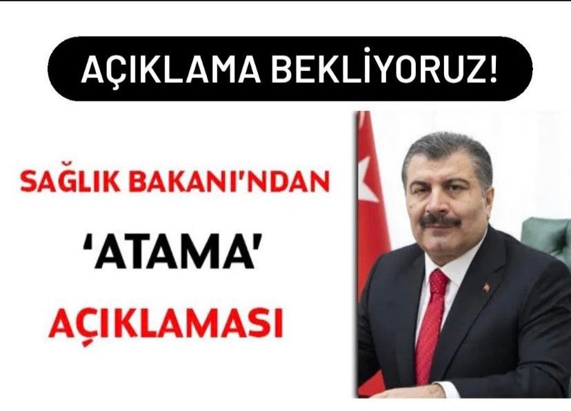 Atama bekliyoruz mağdur edilmek istemiyoruz sayın <a href="/drfahrettinkoca/">Dr. Fahrettin Koca</a> #MaliyedenKocayaOnay
