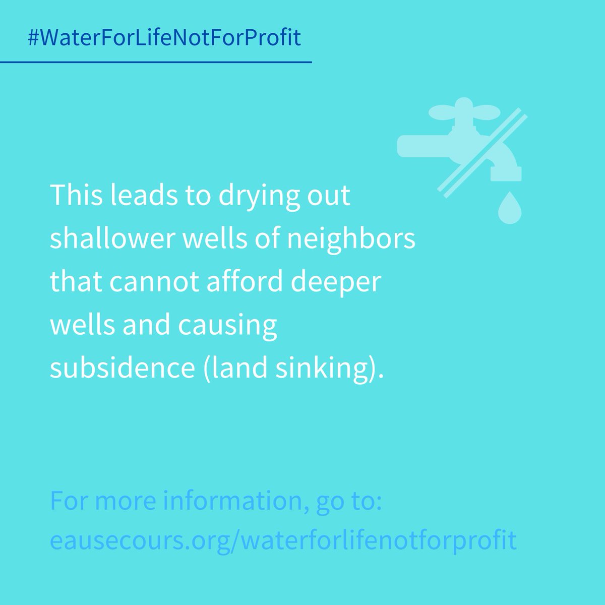 As world leaders discuss climate change’s severe impacts on water at #COP28, water activists & advocates protect water from financial and corporate interests: eausecours.org/waterforlifeno…
Day 3 of #WaterForLifeNotForProfit Misuse of supplies that should be protected
