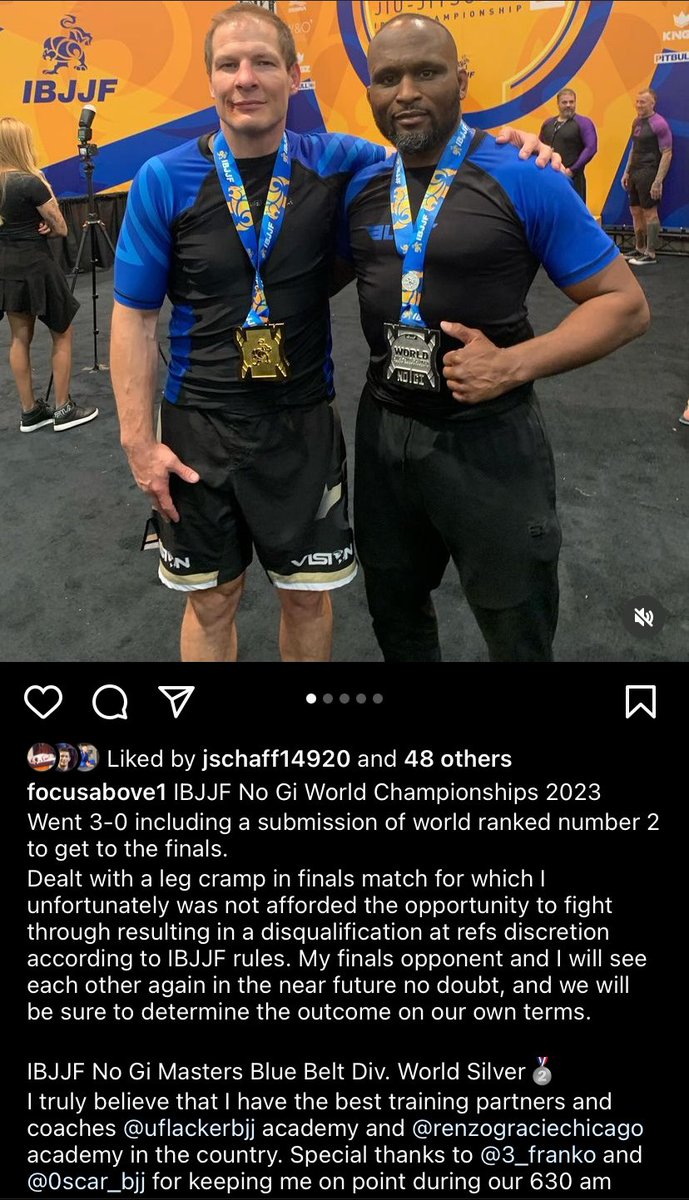 ShamarBailey's tweet photo. @ibjjf Masters World Blue Belt Div https://t.co/Eyr8pGF63R