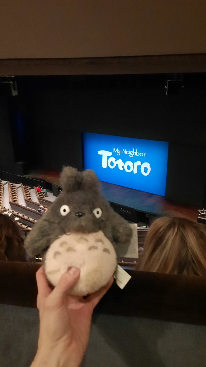 Just wow got to watch @totoro_show @BarbicanCentre was truly breathtaking & beautiful standing ovation was fully deserved the cast done absolutely amazing, this was the very first Studio Ghibli film I watched & couldn't miss out on this Thank you so much for this @totoro_show
