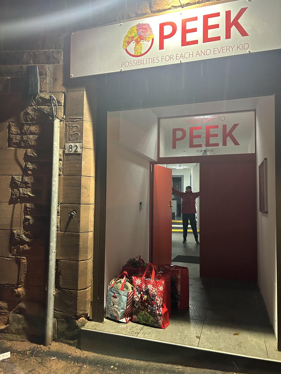 Another year, donating 10 Christmas bags in memory of my grandson James to @PEEK_project_