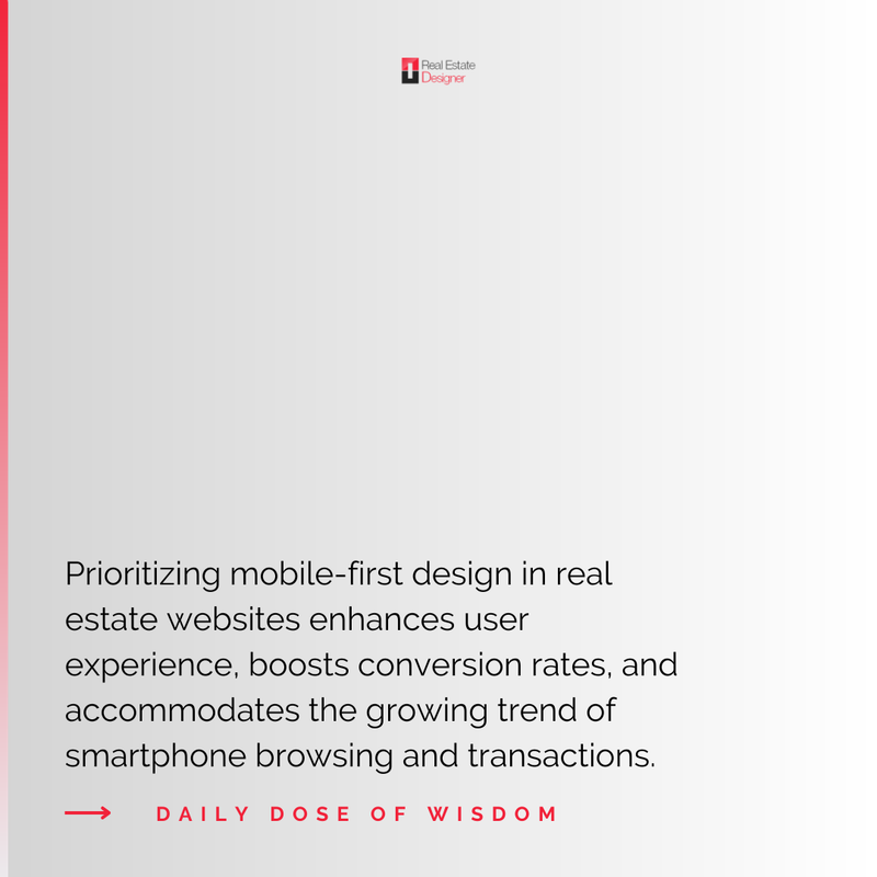 RealEstaDesi's tweet image. Designing a real estate website? 🏠 

Remember, it&apos;s not just about aesthetics, it&apos;s about functionality. 

#RealEstateWebDesign #MobileFirst #UserExperience #ConversionRates #MobileDesign #WebDesignChallenge
