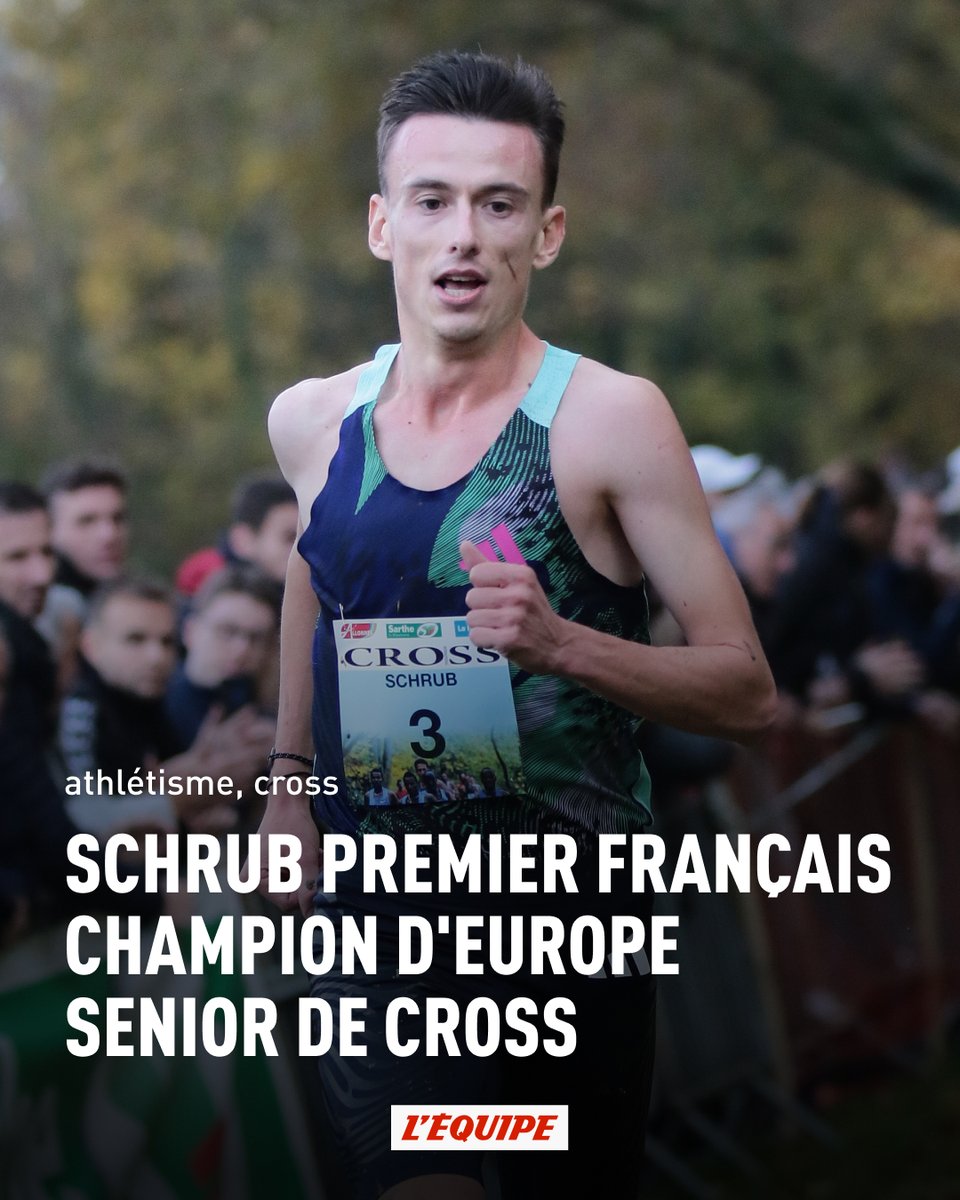 Jamais un Français n'avait remporté la course senior d'un Championnat d'Europe de cross. Mais, à Bruxelles, Yann Schrub (27 ans) s'est imposé en solitaire. Il a devancé le Norvégien Magnus Myhre et le Belge Robin Hendrix. ow.ly/qnGo50Qh8rb