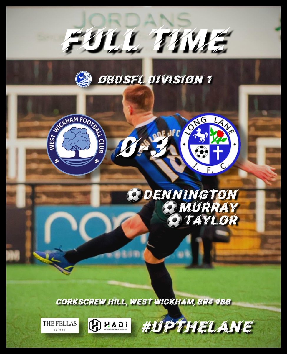 Really good performance from the boys. Again solid at the back and probably could have scored a good few more. Enjoyed this one. All the best to West Wickham for the rest of their season, good group of lads 🤝 🔵⚫️🔵⚫️ #UTL #UpTheLane