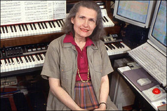 @cooki3faun Wendy Carlos, she's 84 and she's the pioneer of electronic music. She started transitioning in the 60s, just as she was starting to become famous. She was terrified of coming out to the public, so she used to wear a short wig and fake sideburns on her tv appearances,