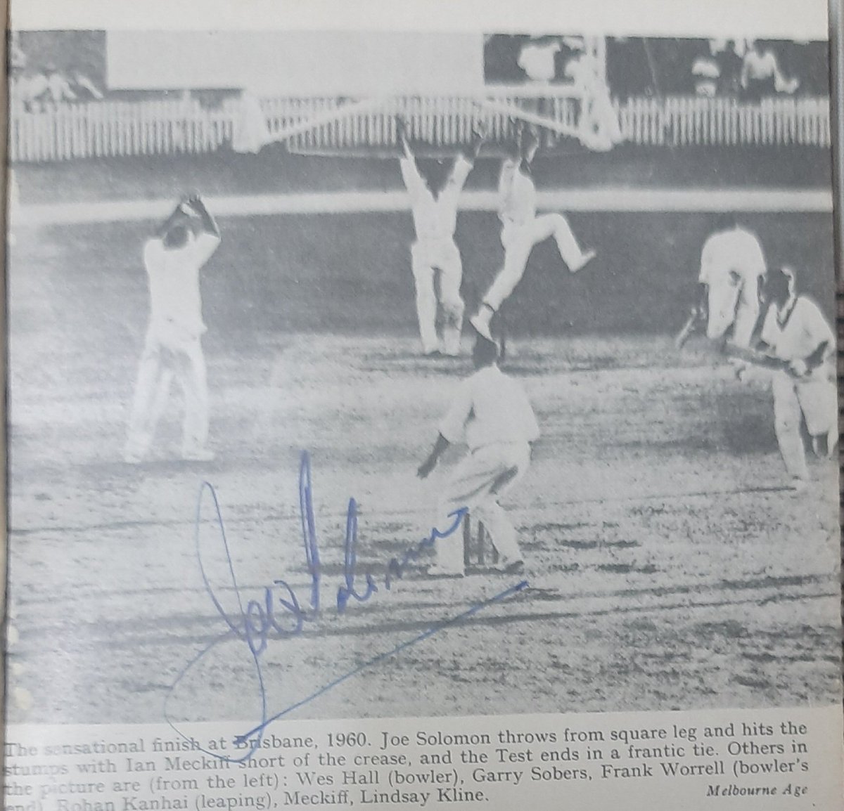 gulu1959's tweet photo. With thanks to bro for getting this historical photo signed by late Joe Solomon when he came as manager of 1978-79 WI team. Calcutta Cricket &amp; Football Club, 31 Dec 1978 https://t.co/NavQ1pFYyQ
