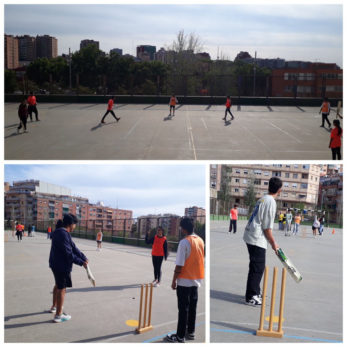 L'Hospitalet Cricket Club (@lh_cricketclub) on Twitter photo A l'abril la Federació Catalana de Cricket <a href="/CricketCatala/">Federació Catalana de Cricket</a> contacta amb l'INS Rubió i Ors mostrant interès en el projecte "El Criquet Uneix", en el qual un grup motor d'alumnes que coneix l'esport l'ensenya als seus companys i companyes a les classes d'Educació Física. A l'abril la Federació Catalana de Cricket <a href="/CricketCatala/">Federació Catalana de Cricket</a> contacta amb l'INS Rubió i Ors mostrant interès en el projecte "El Criquet Uneix", en el qual un grup motor d'alumnes que coneix l'esport l'ensenya als seus companys i companyes a les classes d'Educació Física.