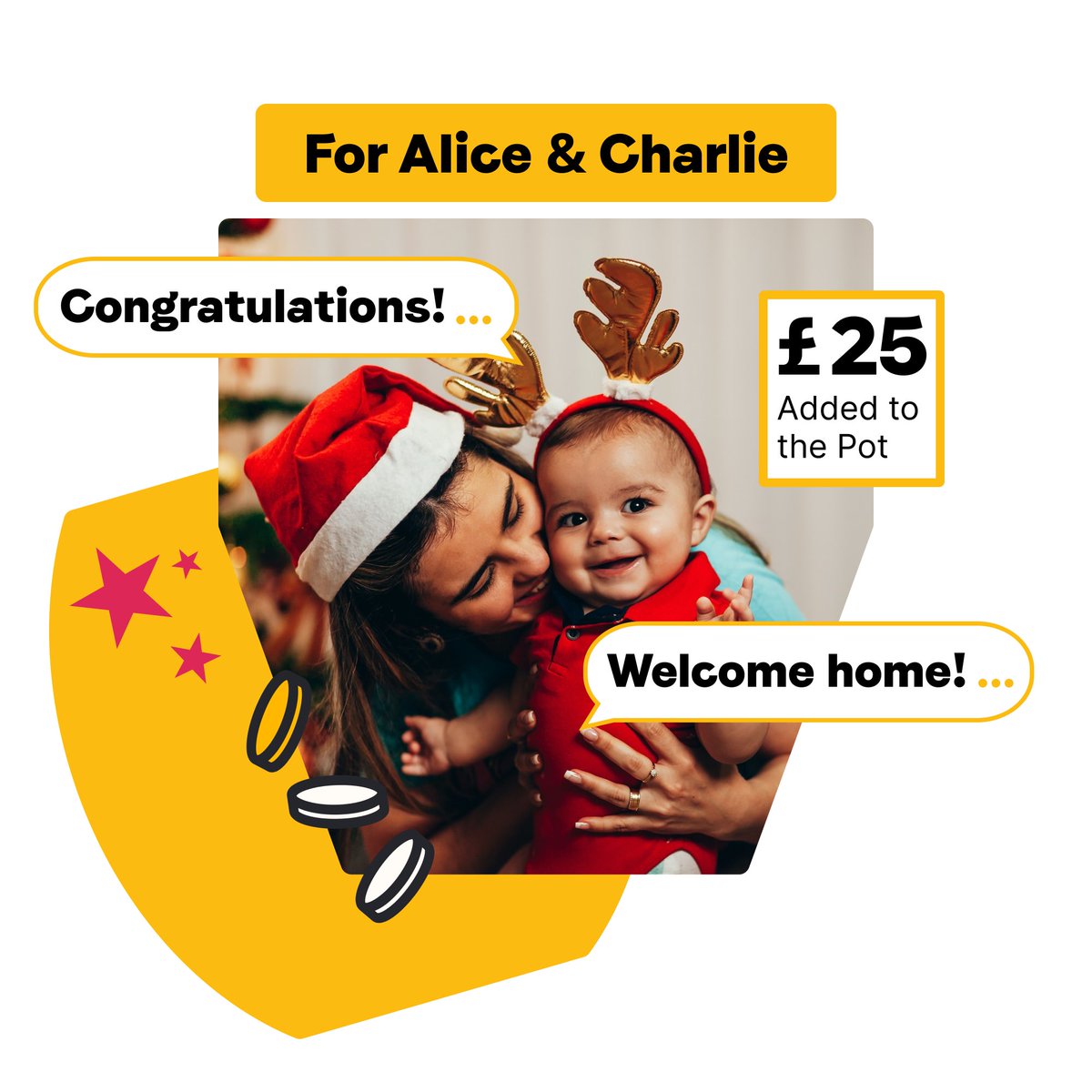 It's time to start getting your final contributions in before the big day! Get ready to give the perfect present this Christmas, with a Collection Pot.