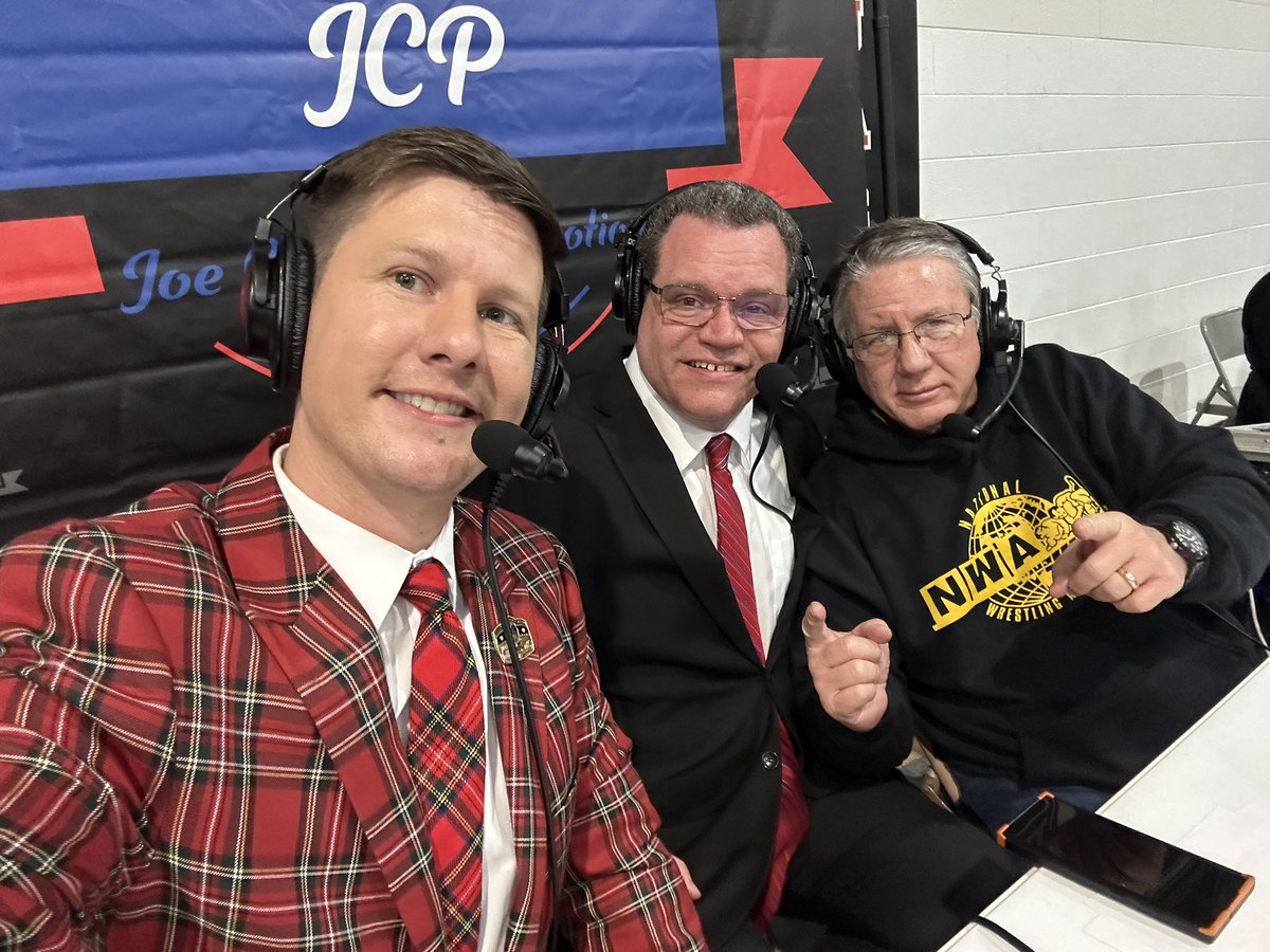 Great time on the call with the @CazanaJoe team announcing wrestling history! The @nwa has another official territory! NWA JCP Southeast is going to be special!