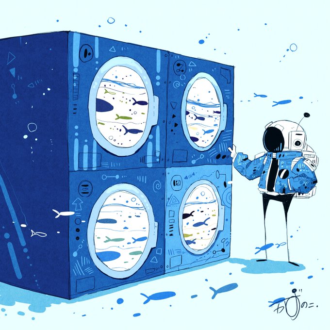 「fish space helmet」 illustration images(Latest)