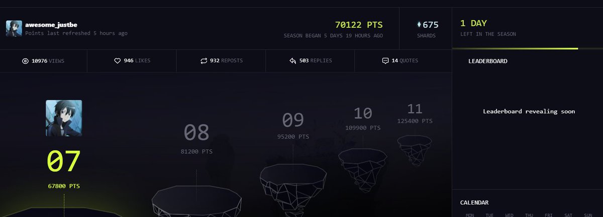 awesome_justbe's tweet photo. 1 Day left but i didnt reach 100k @Portalcoin points yet so let's make it happen $portal https://t.co/S9zmU5ADWQ