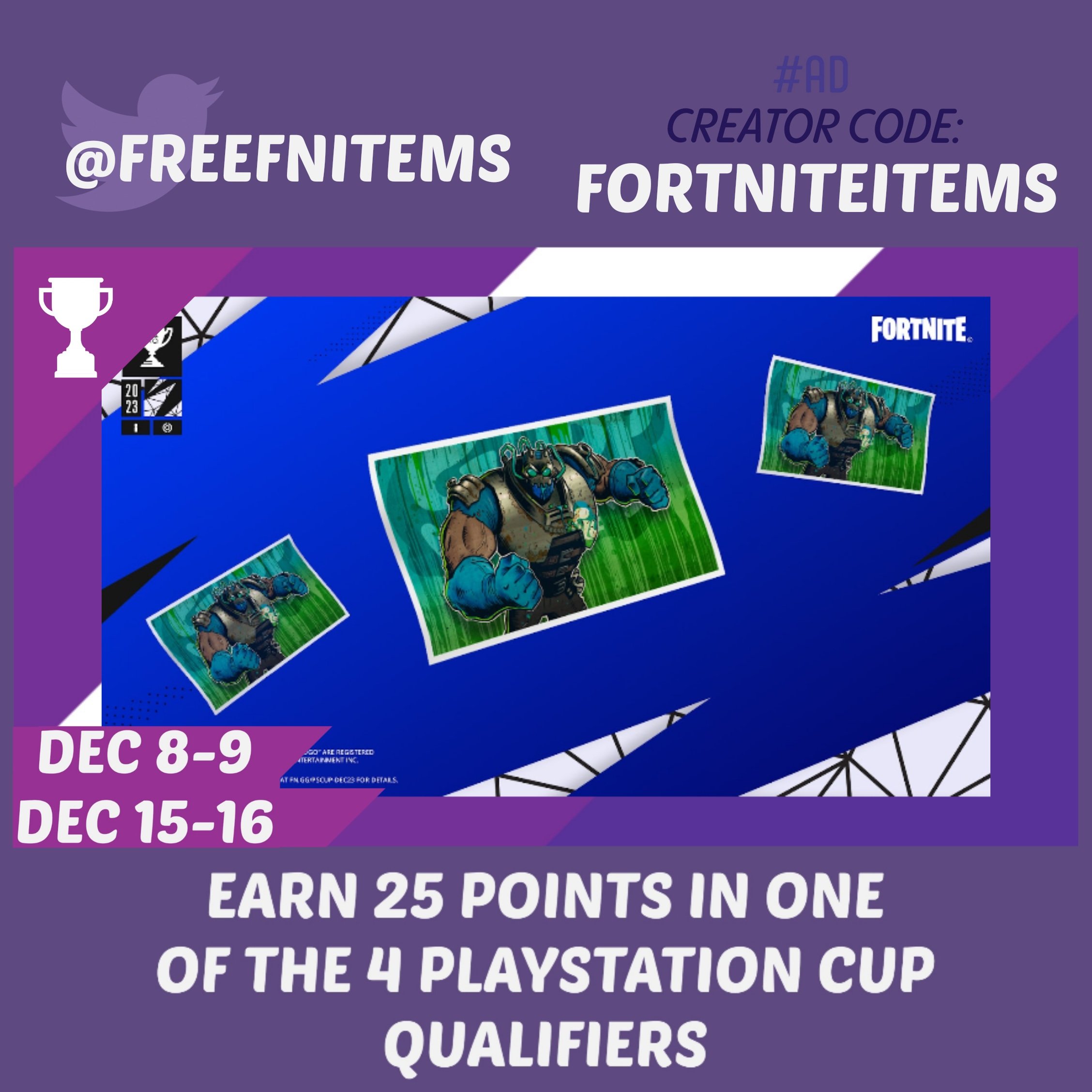 Free Fortnite Items on X: □ 3 Emoticons, 1 Spray Register in the