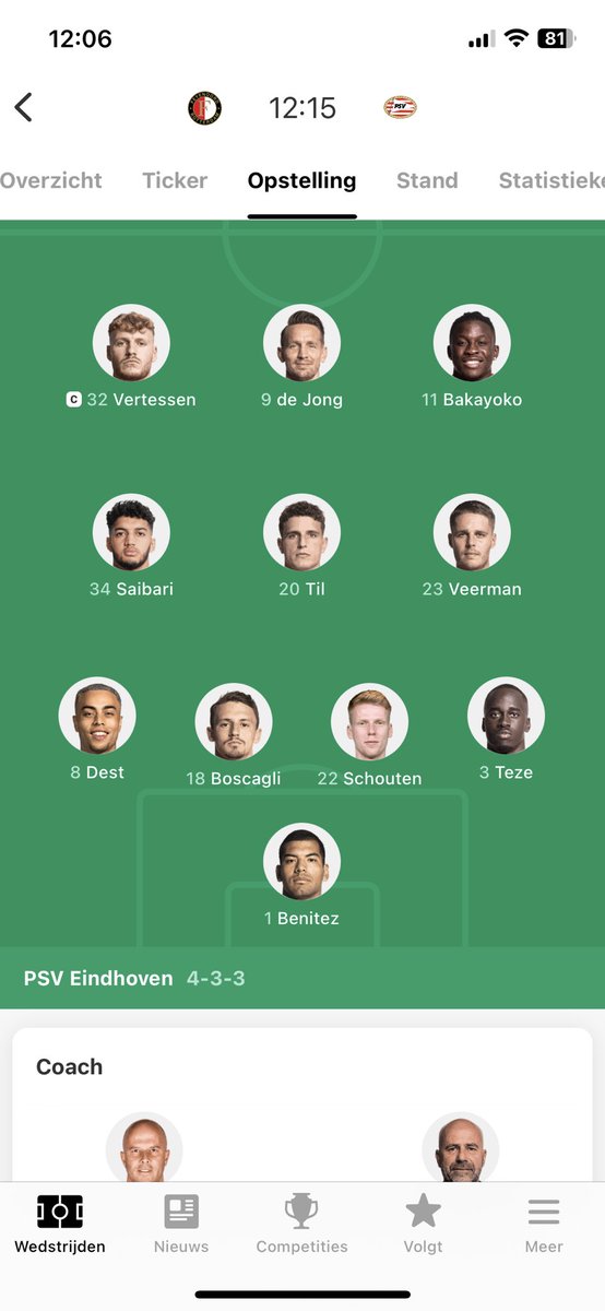 HullieJ's tweet photo. Vertessen snel gestegen in de pikorde na zijn belangrijke rol in de Champions League! #feypsv https://t.co/xfO6FsgmpL
