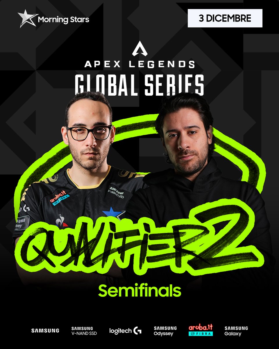Morning Stars (@morningstarset) on Twitter photo 💪 WE GO AGAIN 💪
Nonostante un po' di sfortuna nei Quarterfinals del Qualifier 2 delle #ALGS ieri, proveremo comunque a quallarci per le Finals 🔥
⏰ h. 13.00
Segui <a href="/NisaGG_/">Nisa</a> e <a href="/ShRPgg_/">ShRP</a> in live qui --> twitch.tv/nisagg
#SMSWIN
<a href="/SamsungItalia/">Samsung Italia</a> <a href="/Arubait/">Aruba S.p.A.</a> 💪 WE GO AGAIN 💪
Nonostante un po' di sfortuna nei Quarterfinals del Qualifier 2 delle #ALGS ieri, proveremo comunque a quallarci per le Finals 🔥
⏰ h. 13.00
Segui <a href="/NisaGG_/">Nisa</a> e <a href="/ShRPgg_/">ShRP</a> in live qui --> twitch.tv/nisagg
#SMSWIN
<a href="/SamsungItalia/">Samsung Italia</a> <a href="/Arubait/">Aruba S.p.A.</a>