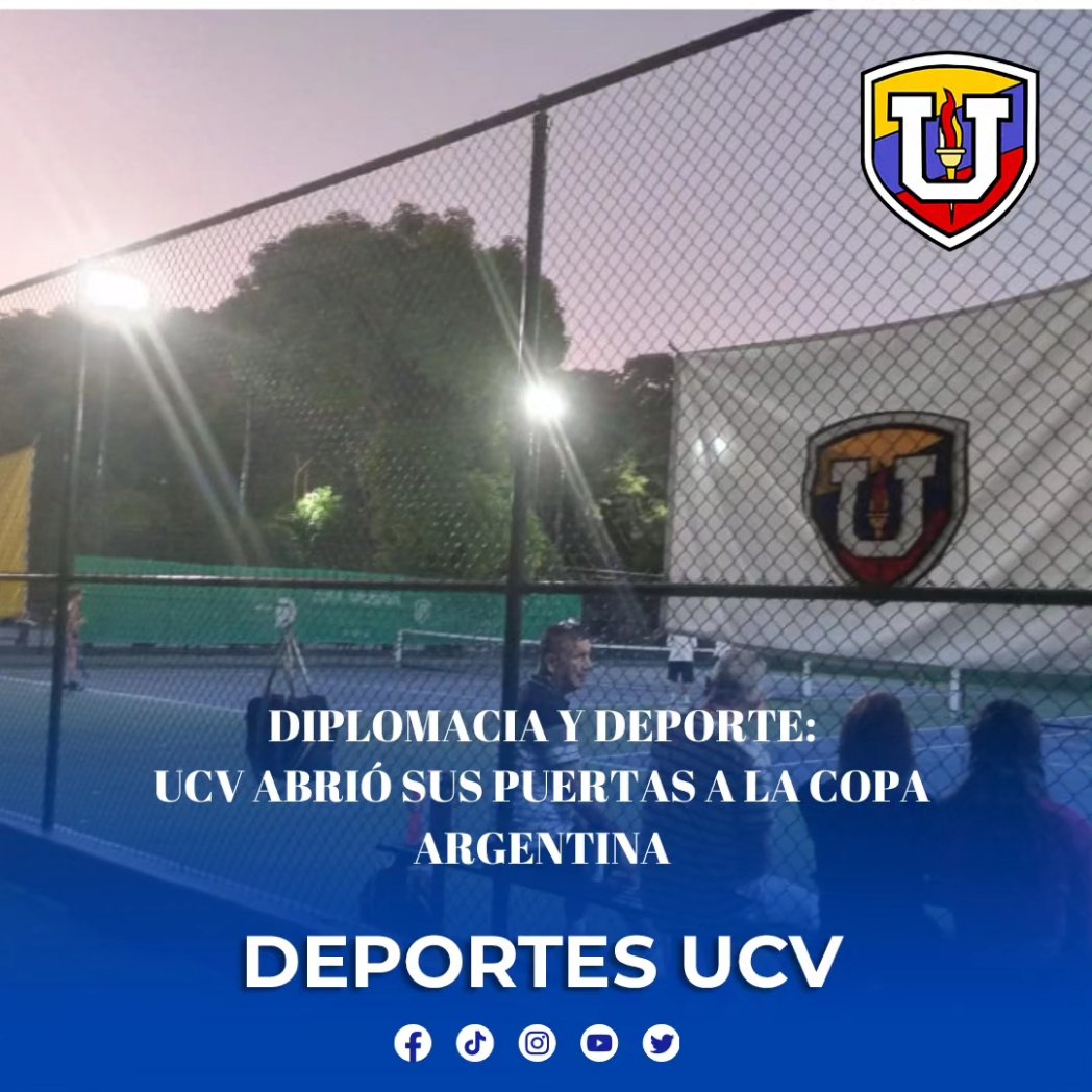 Con la premisa de fortalecer los lazos institucionales entre la Universidad Central de Venezuela (UCV) y el cuerpo diplomático de Argentina. Este viernes, 01 de diciembre, inició la Copa Argentina V torneo de tenis y amistad Diplomacia en el Deporte”,