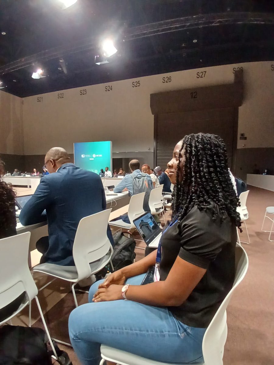 YouthBridge2's tweet photo. Meet Sharon Asenso, a Youth Bridge Foundation Advisory board member and a Junior Negotiator with the Ghana delegation at #COP28UAE  . She took part in Day 2 of negotiations with the Adaptation Team where several key points such as the SBI. #youthmatter #DUAPA https://t.co/gXBg3CRJAa