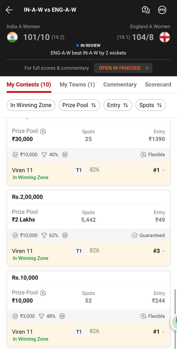 Fantasy Cricket Pro 🏏 (Viren Hemrajani) tweet media