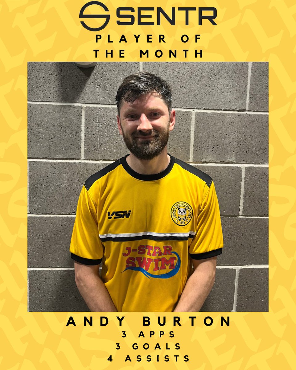 🔥PLAYER OF THE MONTH 🔥

Novembers <a href="/SentrFootball/">Sentr Football ⚽️</a> Player of the Month is Andy Burton.

• 3 Apps
• 3 Goals
• 4 Assists