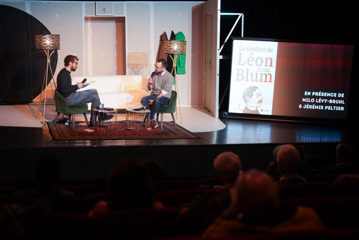 🎭 Pour un peu de hauteur historique et culturelle, nécessaire dans la période, réécouter la discussion autour de Léon Blum et le théâtre, qui avait lieu hier au @theatre_14 entre @MiloMLB et @Jeremie_Peltier m.youtube.com/live/9xClv-Eda…