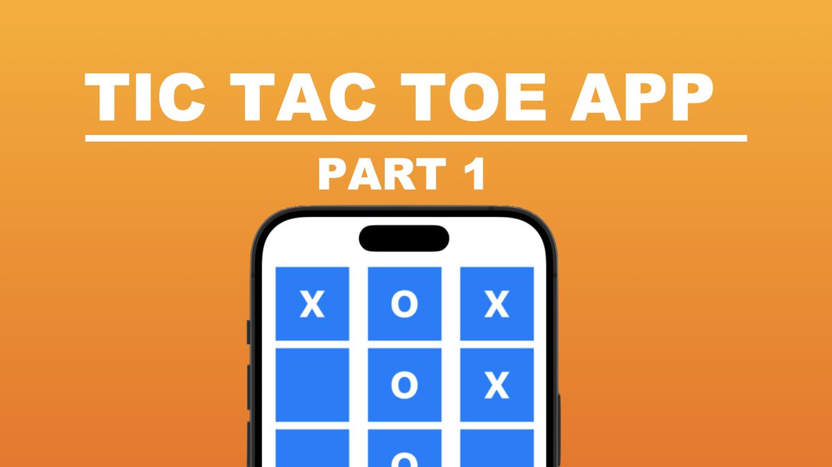 1TheSwiftGuy's tweet photo. NEW VIDEO: How To Create A Tic Tac Toe Game in Xcode 15 (SwiftUI) - Part 1 #Swift #SwiftUI
https://t.co/P3A8ZVZmCL https://t.co/d6vdwAP82K