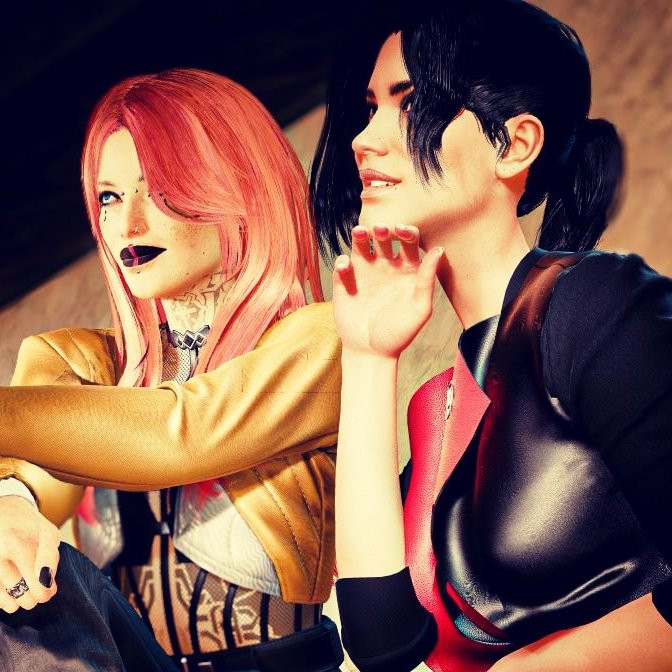 WolffZafrina's tweet photo. Besties Day. Here are VaLi with Panam Palmer. Meeting of best friends a hanging out photoshooting Set are here. We had a amazing time. Couple of 2 good friends from NIGHT CITY. ✨️🖤🖤
#CYBERPUNK2077 
#Cyberpunk2077PhantomLiberty 
#cyberpunk2077photomode 
#panampalmer
#VaLi https://t.co/UXBcnt1k4H