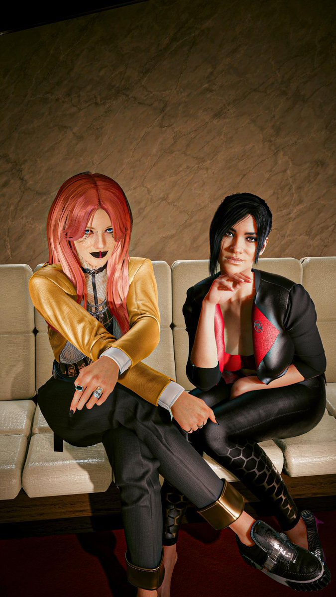 WolffZafrina's tweet photo. Besties Day. Here are VaLi with Panam Palmer. Meeting of best friends a hanging out photoshooting Set are here. We had a amazing time. Couple of 2 good friends from NIGHT CITY. ✨️🖤🖤
#CYBERPUNK2077 
#Cyberpunk2077PhantomLiberty 
#cyberpunk2077photomode 
#panampalmer
#VaLi https://t.co/UXBcnt1k4H
