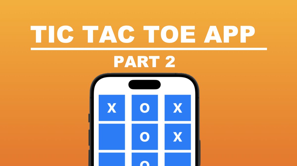1TheSwiftGuy's tweet photo. NEW VIDEO: How To Create A Tic Tac Toe Game in Xcode 15 (SwiftUI) - Part 2 #Swift #SwiftUI
https://t.co/KHyEIHdOel https://t.co/ceeBoBG3jF