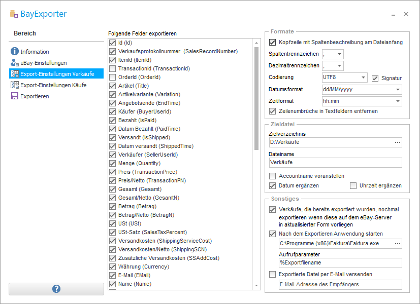 aborange's tweet photo. Neue Version BayExporter 3.30 - Tool für den Export von eBay-Verkäufen und Käufen als CSV-Datei - https://t.co/QfemMTFiKQ https://t.co/vA4F4pS8jw