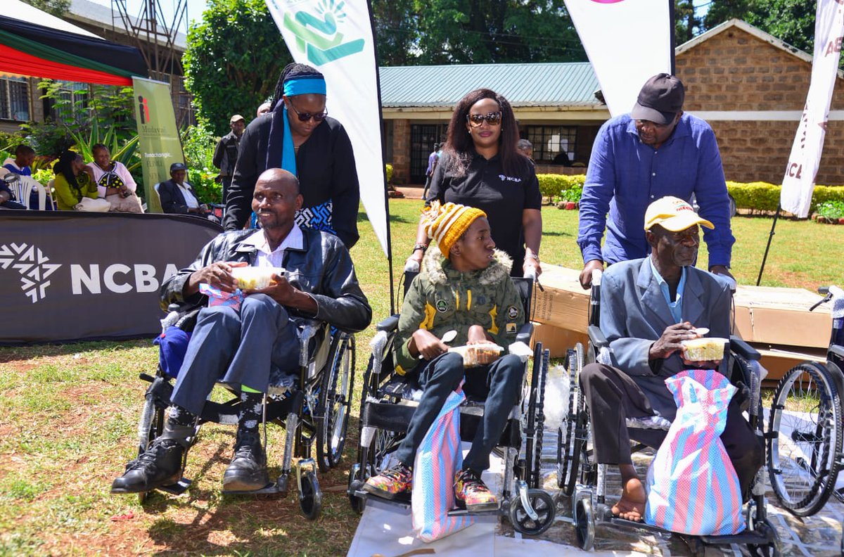 NCBABankKenya's tweet photo. Today's been an insightful #IPWD day. @UshirikiWema, @ahadikenyatrust, @KenyaRedCross & the Mudavadi Memorial Foundation Trust efforts to enhance the standards of living of Kenyans & the less fortunate an opportunity to live decent lives are laudable. NCBA is a proud partner. https://t.co/6jQP6EL0py